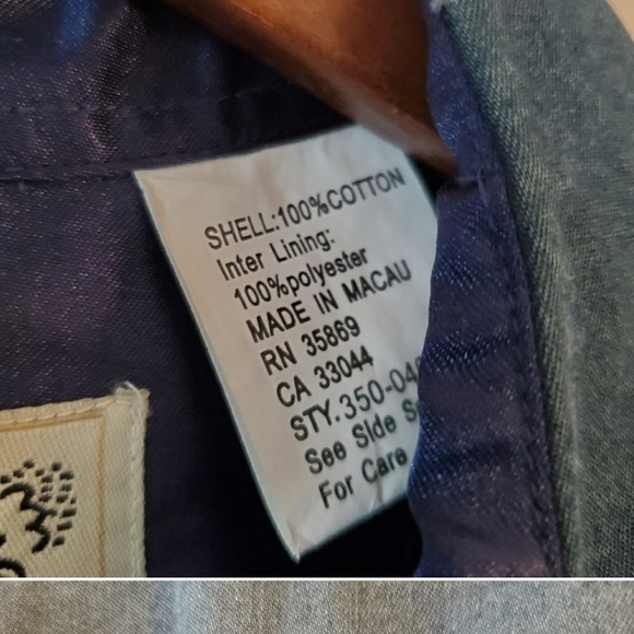 Roper western cotton button down L top - Picture 6 of 7